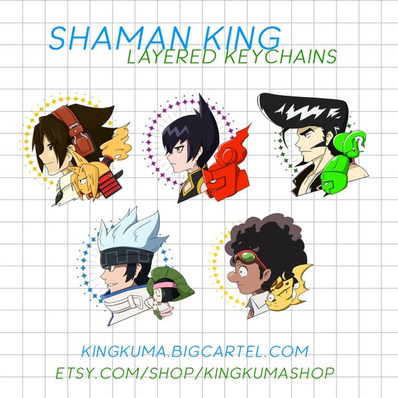 Shaman King Layered Keychains Etsy Shaman King Layered Keychains Etsy