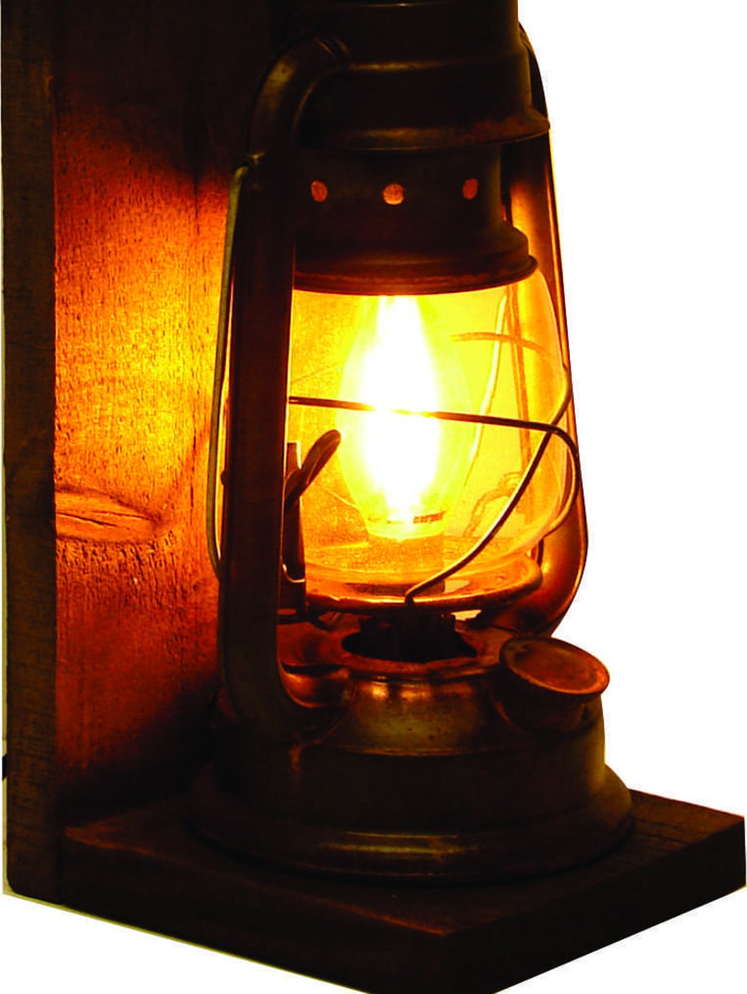 Rustic Reclaimed Wood Wall Light Etsy