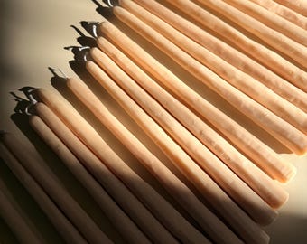 Hand carved Ribbed long candles candlestick | Ribbed Pillar Candle | Tall Taper Column, Decorative Candle, Dinner table decor,Wedding