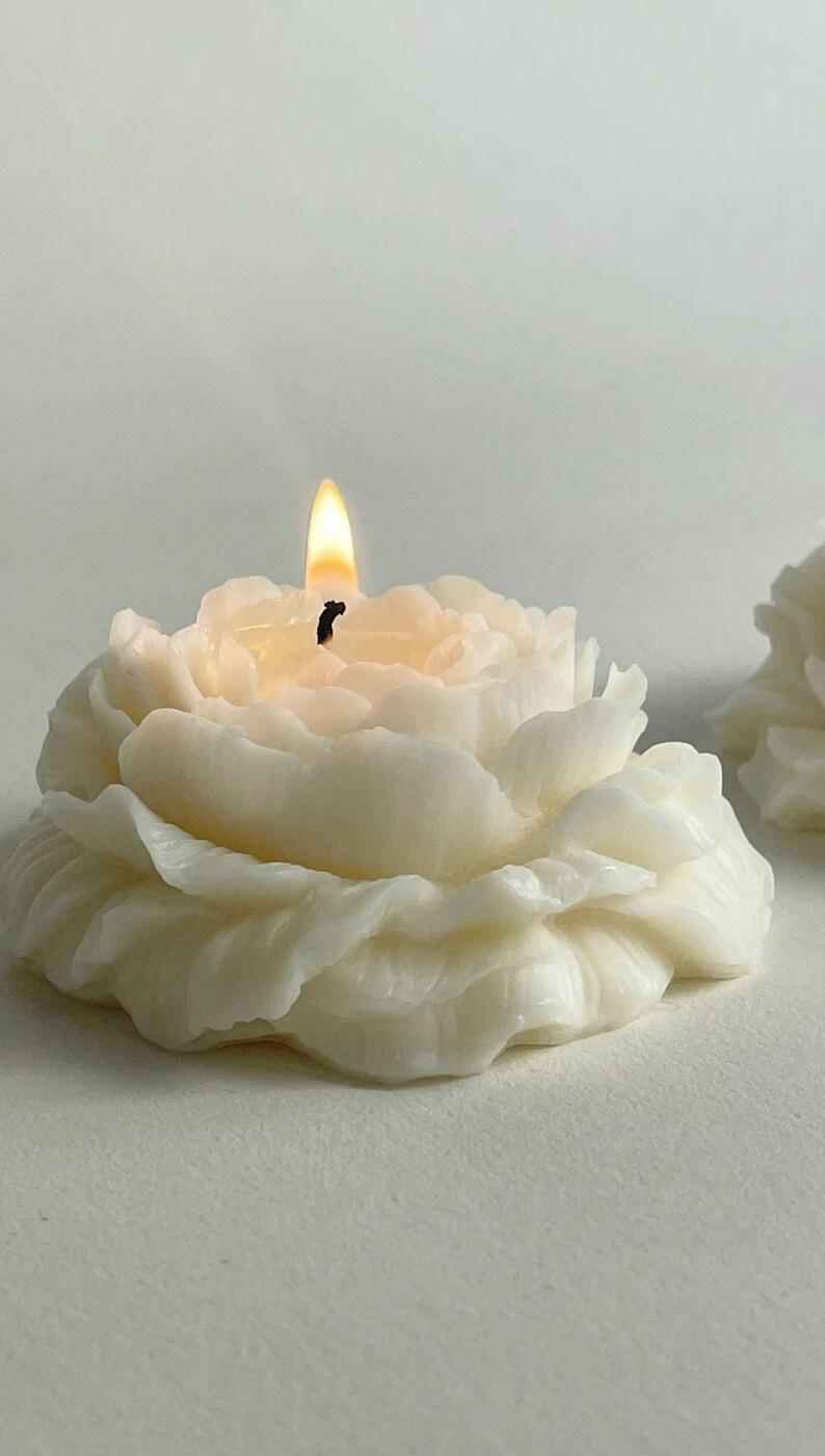 scented-peony-flower-candle-pastel-wedding-decor-etsy