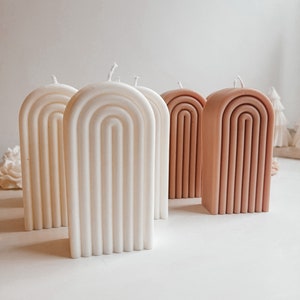 Arch Rainbow Candle | Decorative candle, Scented candle, Pastel candle, Retro Decor, Nursery Room Accessory, Arch candle, Funny Candle