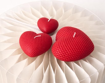 香り付きソイハートキャンドルセット | 装飾用オーガニックワックス