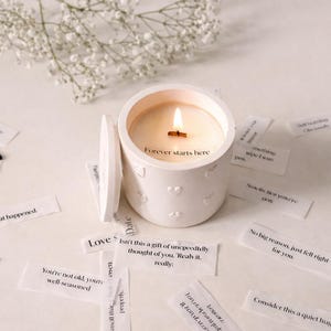 Hidden message candle - customised message - Scented