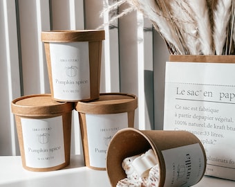 Botanische Pumpkin Spice Sojawachs Melts Geschenkbox | Herbstduft