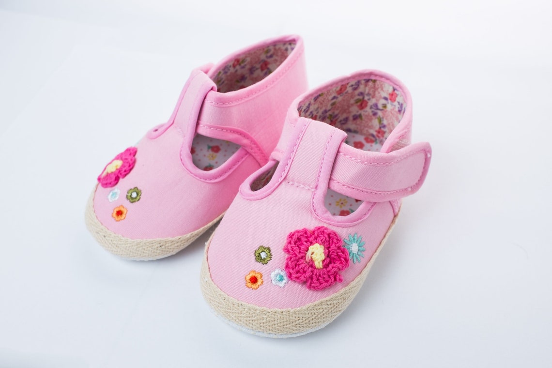 Pink Infant Soft Shoes Etsy