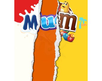 Download digitale Involucro di cioccolato "Mamma". Piccolo regalo perfetto per la festa della mamma.