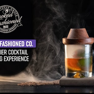 SMOKED DRINK TOPPER | Smoked Cocktails | Smoked Old Fashioned | Birthday | Corporate Gifting | Whiskey l Bourbon l Gifts for Him l