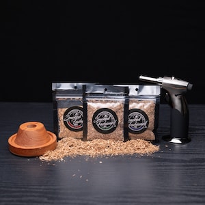 SMOKED COCKTAIL KIT | Bourbon Smoker for Whiskey Drinks | Summer Host Gift | Father&#39;s Day Favorite | Grad Party Bar Set | For Him