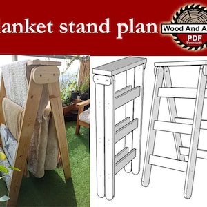 Quilt Stand Plan/Quilt Rack Plan/quilt holder plan/blanket rack plan/blanket stand plan/blanket holder plan/wood pattern/PDF plan/Towel rack