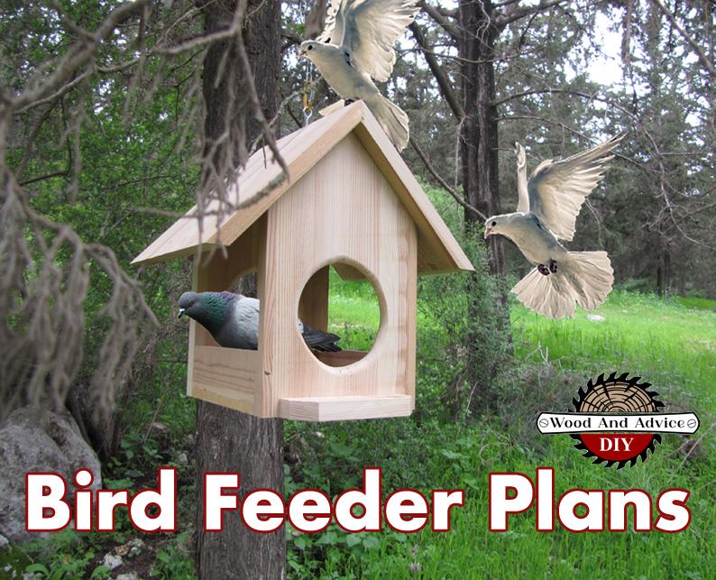 DIY Bird Praise Set Plan,4 DIY Plans,birdhouse, Parrot Feeding House ...