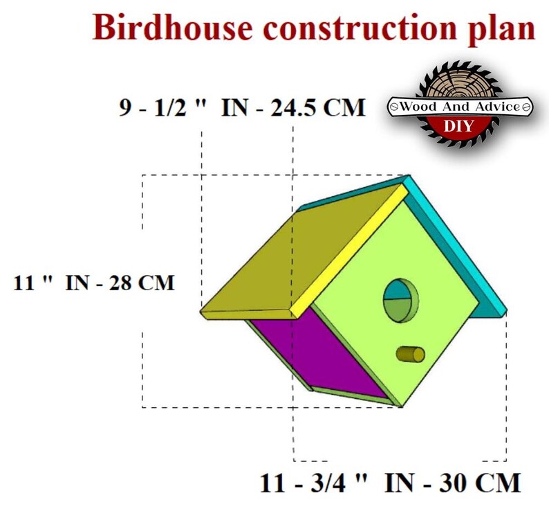 DIY Bird Praise Set Plan,4 DIY Plans,birdhouse, Parrot Feeding House ...