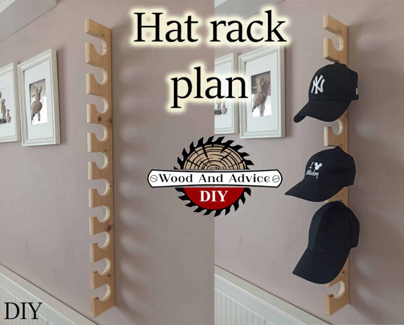 Hat Rack Plan, Hat Rack, Custom Hat Rack, Custom Hat Rack, Baseball Hat ...