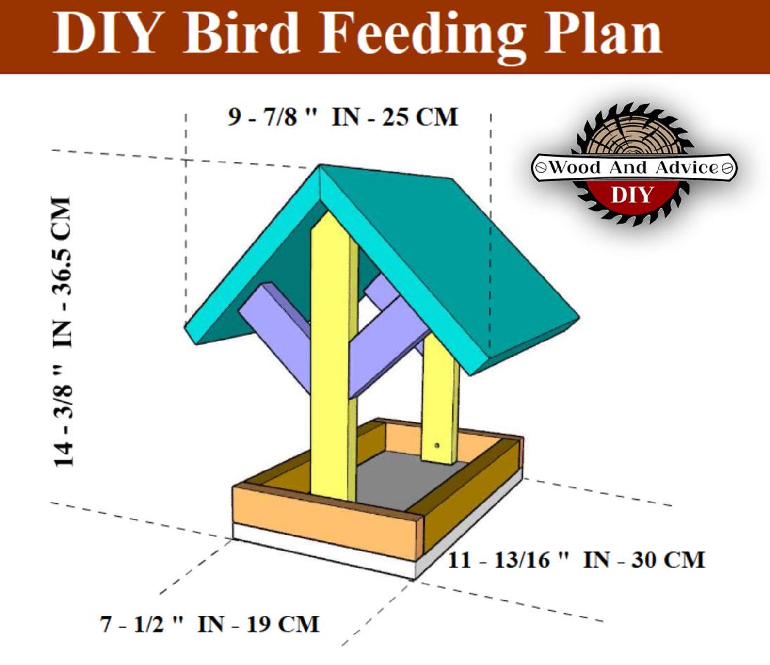 DIY Bird Praise Set Plan,4 DIY Plans,birdhouse, Parrot Feeding House ...