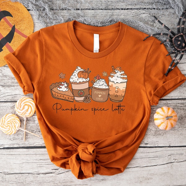 T-Shirt Pumpkin Spice Latte Herbst