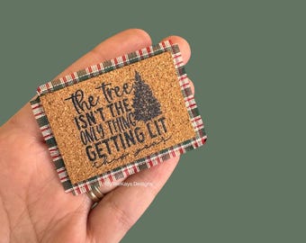 Getting Lit Miniature Door Mat | 1:12 Miniature Christmas Decor | Dollhouse Porch