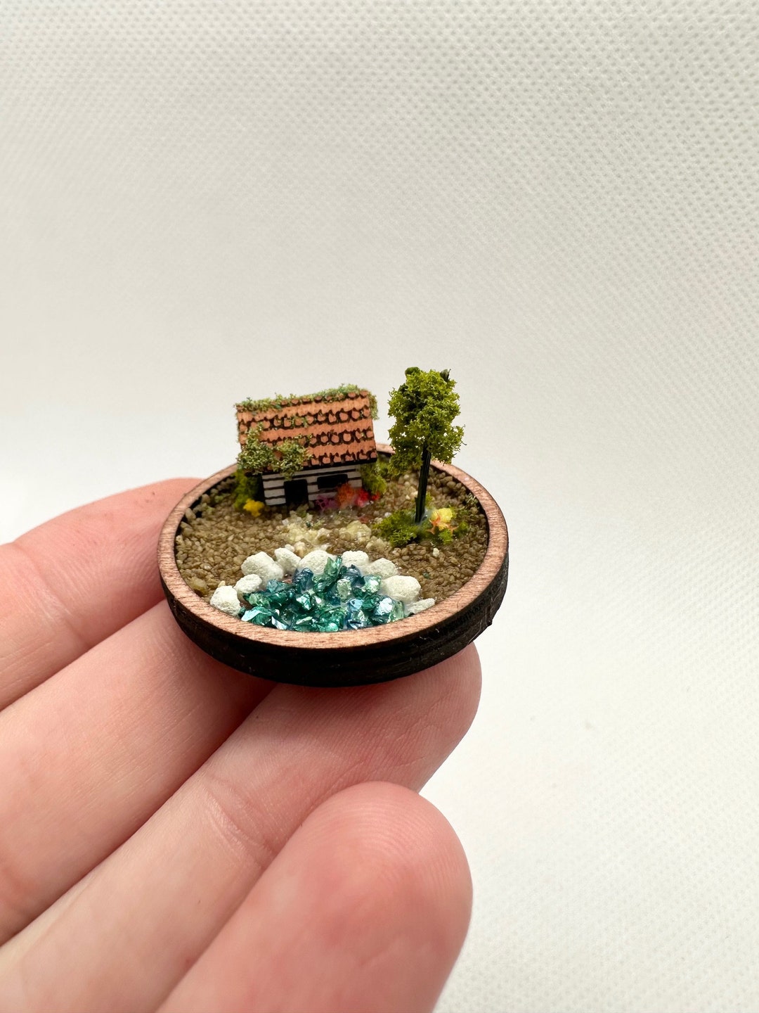 120 Mini Briques Rouges 2 Trous - Briques Miniatures 1:12 Pour DIY Fairy Garden - Cayway