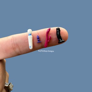 Miniature Dollhouse Adult Toys | 1:12 Dollhouse Naughty Accessories | Non Functional Miniature Sex Toys | Miniature Dildo