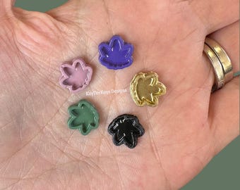 Miniature Weed Leaf Ashtray | 1:12 Scale Dollhouse Accessory | Tiny Stoner Decor