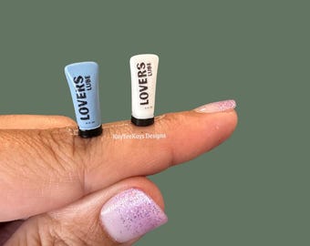Miniature Lube Tubes | 1:12 Dollhouse Adult Miniature | Tiny Bathroom Accessory | Dollhouse Bedroom Decor | Miniature Lovers Lube
