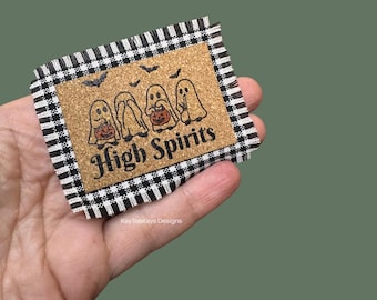 Dollhouse High Spirits Door Mat |  1:12 Miniature Stoner Halloween Decor