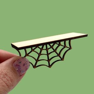 Estante de telaraña en miniatura para armar / Miniaturas de Halloween / Kits de miniaturas para armar / Miniaturas de brujas / Diorama
