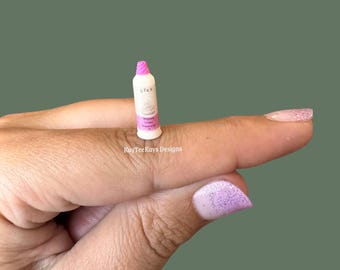 Miniature Whipped Cream Bottle | Tiny Whipped Cream Can | 1:12 Dollhouse Accessory | Adult Miniature | Tiny Food Prop