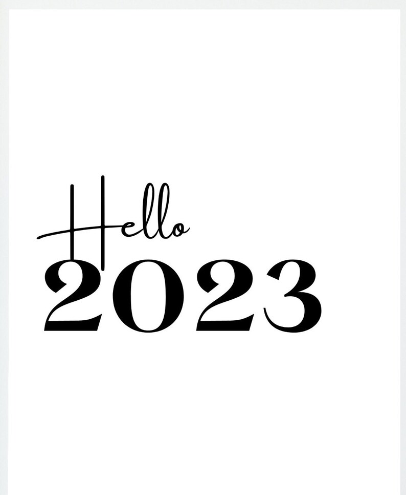 2023 Quote Print New Year Home Decor Prints Living Room Etsy UK