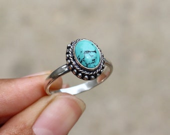 Turquoise Gemstone and Different Gemstones Ring/ Silver Plated Ring/ Handcrafted Ring/ Moonstone Ring/ Ruby Ring/ Smoky Quartz Ring!