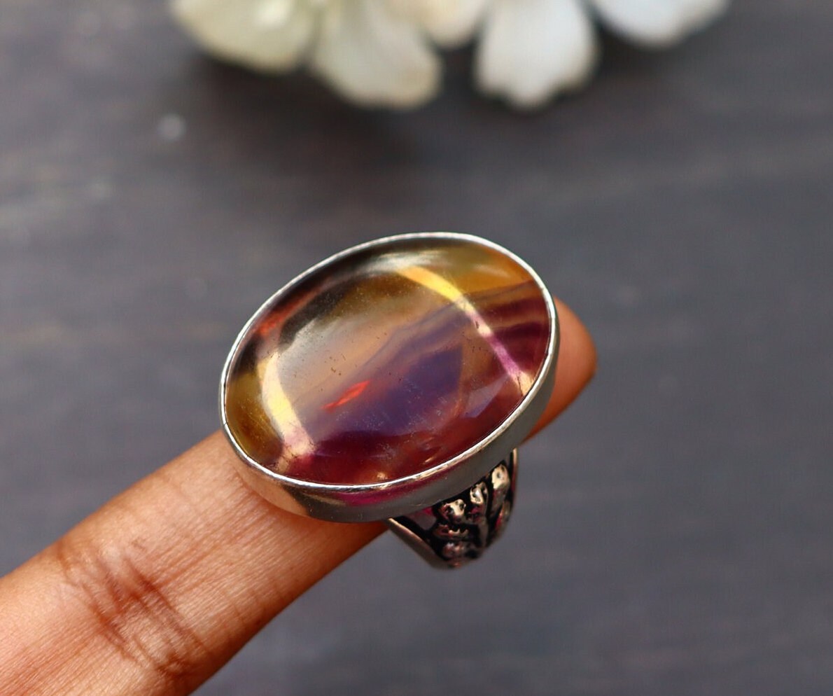 Bague fluorite Etsy France
