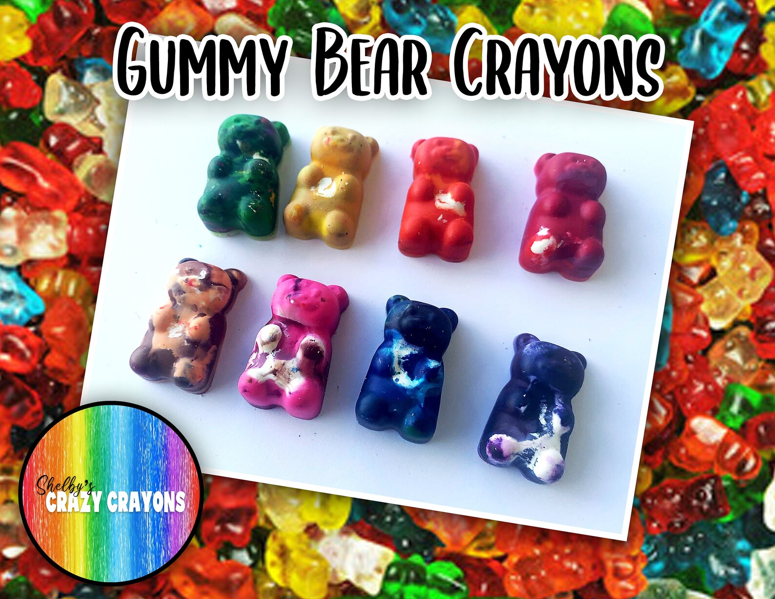 Gummy Bear Crayons Gummy Bear Party Favors Gummy Bear Etsy