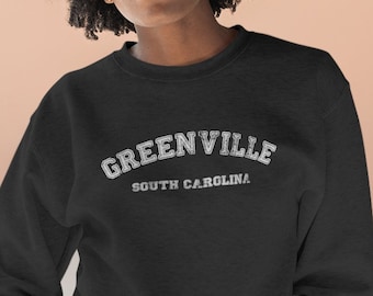 Greenville South Carolina Premium Crewneck Sweatshirt, South Carolina Long Sleeve - Manga larga para hombre, Manga larga para mujer, SC