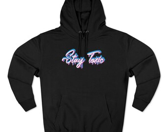STAY TOXIC Goteo multicolor Sudadera con capucha