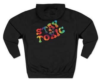 STAY TOXIC Groovy Tie Dye Pullover Sudadera con capucha