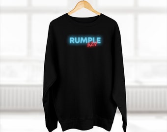 RUMPLE SZN Neon Glow Sudadera de cuello redondo premium unisex, manga larga de cuello redondo para fanáticos de Rumpleminze, camisa para beber