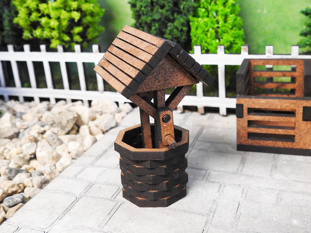 Miniature Dollhouse Fairy Garden Wishing Well - Etsy