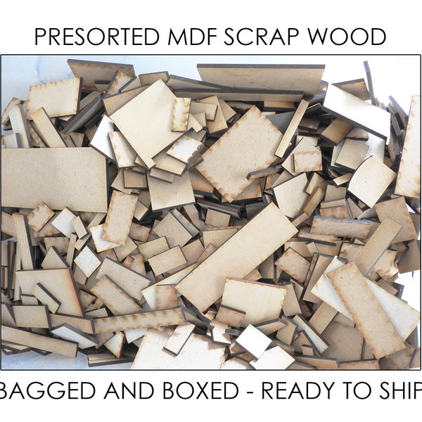 Laser Cut MDF Scraps for DIY Crafts Mosaic Art Miniatures and Woodworking