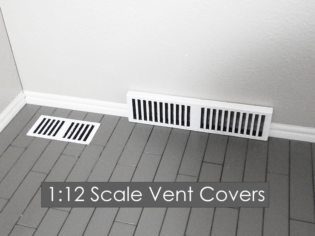 1:12 Scale Unfinished Dollhouse Vent Covers HVAC Registers Air Return ...