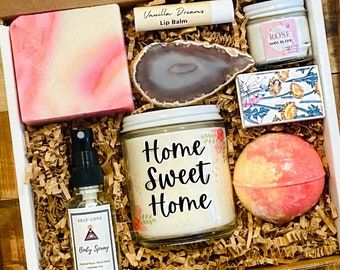 New Home Gift Box, Housewarming Gift Basket, Home Sweet Home, New Home Gift - Realtor Gift - Congrats on New Home