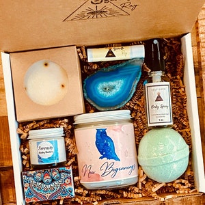 New Beginnings Gift Box, Retirement Spa Box, Congratulations Gift Basket, Job Promotion Gift, Co-worker Gift box, Congrats - New Job