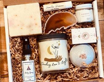 Sending Love and Light Spa Care Package - Gift For Her - Healing Gift - Loss Of Loved One - Spa Gift Set - Sending You Love