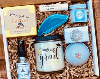 Graduation Gift Box - Congratulations Grad Spa Gift Set - Congrats Gift Box for Her- Grad 2023