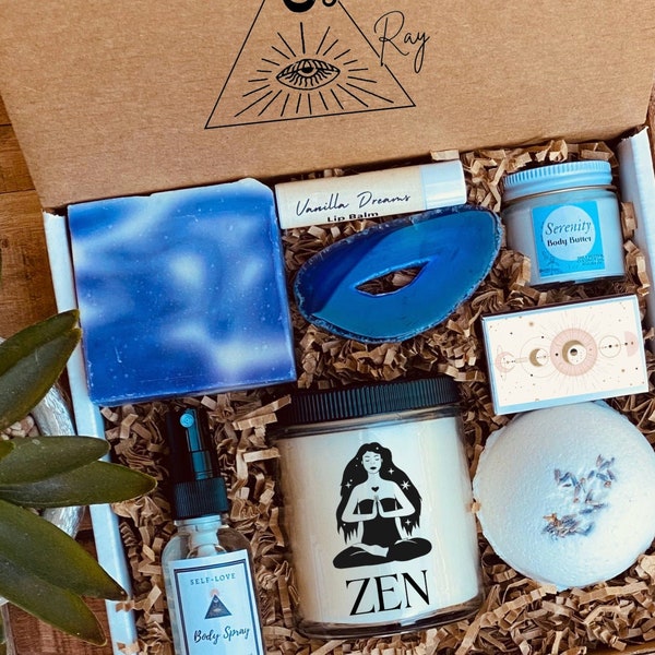 Zen Gift Box | Meditation Gift Box | Zen Relaxation Gift Box | Zen Self Care Gifts | Zen Life | Zen Spa At Home Gift | Zen Yoga Gift Box