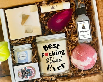 Best F*cking Friend Ever Spa Gift Box - Friendship Gift Box | Self Care Package for Her | Best Friend Box | Birthday Gift
