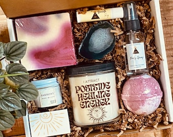 Stress relief Care Package,  Relaxation self care gift box for friend, Thinking of you gift,  Spa Gift Set,  Sending Some love