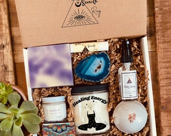 Hang in there Spa Gift Box for her- Healing Energy - Get Well Soon -  Care package for woman- self-care gift post-surgery- Sympathy Set