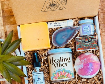 Sending Healing Vibes Care Package - Spa Gift Set - Gift For Healing - Surgery Recovery Gift - Chemo Therapy Gift - Cancer Support