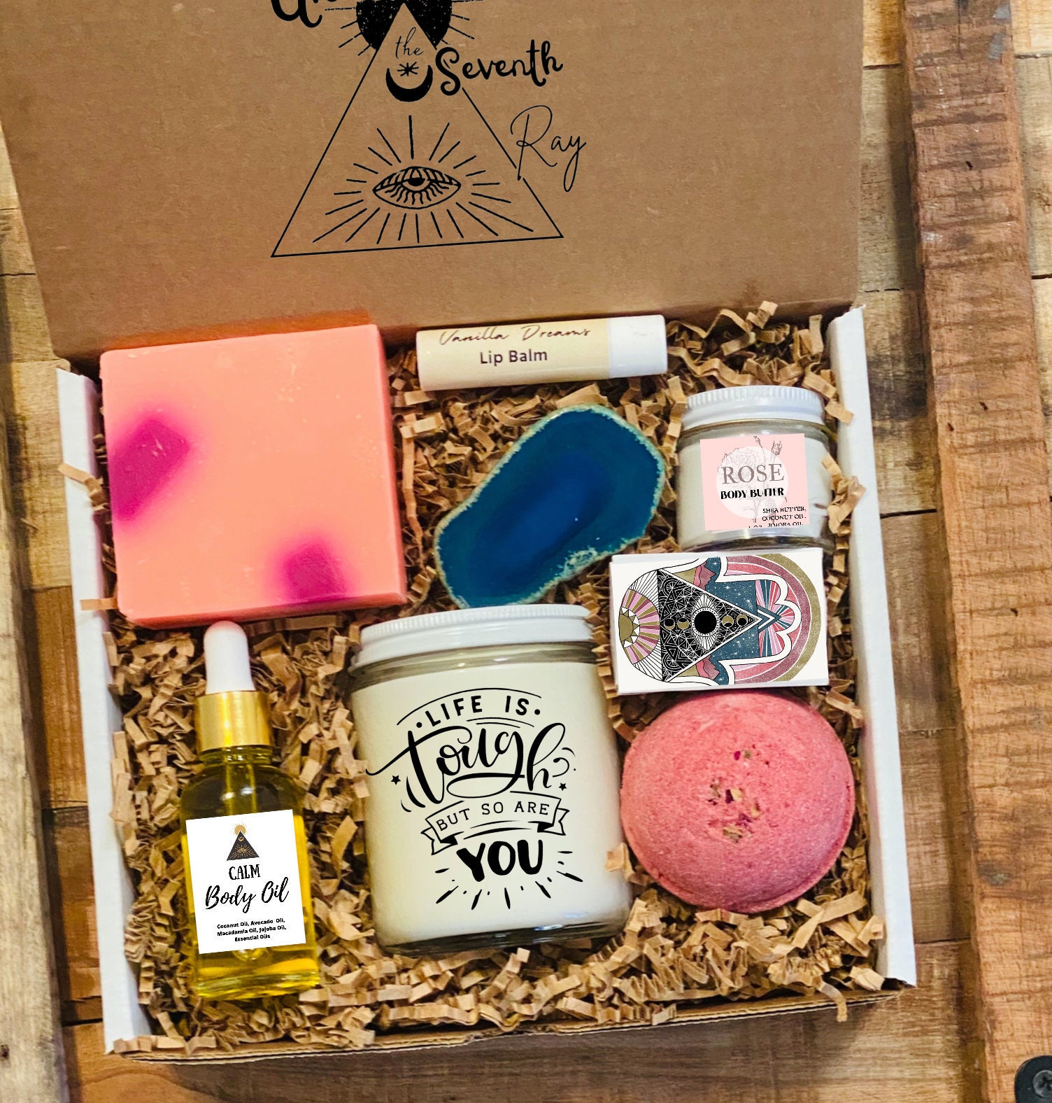 You Are Loved, You Are Enough Spa Gift Box Mindfulness Gift Box Get Well  Gift Set Self Care Gift Basket Care Package 