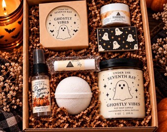 Ghostly Vibes Halloween Spa Gift Box | Spooky Self Care Gift for Her | Fall Bath and Body Package