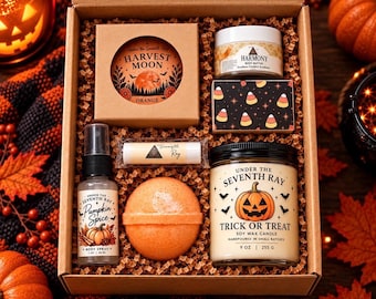 Halloween Gift Box for Her, Spooky Self Care Gift Basket, Trick or Treat Spa Gift Set, Halloween Care Package, Fall Birthday Gift