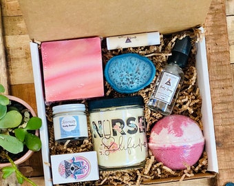 Spa Gift Box For Nurse - Care Package For Nurse - Healthcare Gift - Nurse Graduation Gift - Nurse Appreciation Gift | Coworker Gift